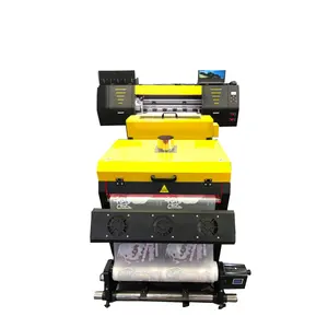 DTF printer 60cm with two xp600 printheads with powder shaker machine for T shirt printing