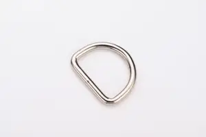 Manufacturer's Direct Sales Of 25mm Silver Or Black D Ring Iron 304 316 Stainless Steel