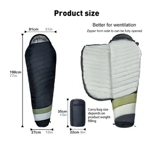 Hot Sell Hot Selling 4 Seasons Camping Waterproof Backpacking Mummy Compact Adult Sleeping Bag Gear