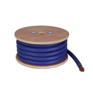 JLD Factory OEM 0AWG OFC Power Cables 7*7*61/0.15mm OD 15mm Electrical Wires 50 FT/Spool Blue 100% Oxygen Free Copper Cable