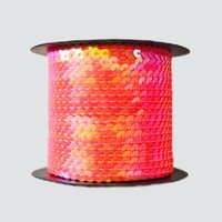 Paillettes PET en stock pour DIY, fabrication artisanale, résistantes aux hautes températures, électroplaquées, rondes, 5-6mm