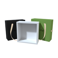 Caja de Regalo de Papel Personalizada Portátil Verde para Joyería, con Bandeja de Terciopelo, para Collares, Pendientes, Anillos y Pulseras