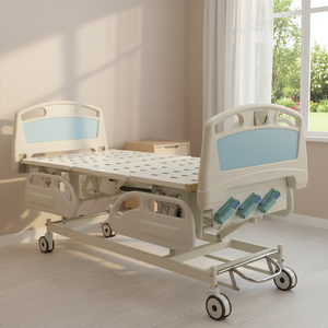 CY-A103C सस्ते चिकित्सा उपकरण 3 क्रैंक मैनुअल लिफ्ट तंत्र लोहे अस्पताल रोगी बिस्तर - Product Image 4