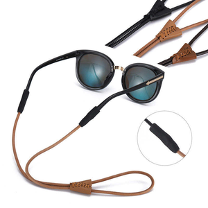 Porte-lunettes en cuir de qualité supérieure retenue réglable sangle de lunettes à la main cordon de porte-lunettes de soleil de luxe pour hommes et femmes - Product Image 1