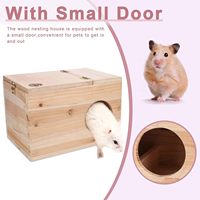 Hamster en bois personnalisé grande maison nid d'écureuil maison boîte d'élevage en bois pour Chinchilla