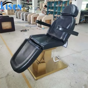 KISEN 3/4 Motor Beauty Salon <b>Electric</b> Facial Massage <b>Table</b> Reclining Cosmetic Treatment Eyelash Extension Luxury Curved Lash Bed - Product Image 6