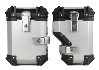 HONGBAO MB38 Coffre latéral de moto tout-terrain en aluminium robuste de 38 L |   Revêtement en poudre/anodisé, étanche à l'eau et à la poussière IP65