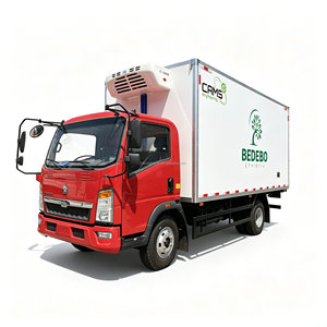 Camion frigorifique HOWO 5t 4,2m avec isolation en polyuréthane pour le transport de viande fraîche, fruits et légumes, à vendre en Chine - Product Image 1