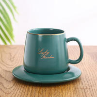Tasse à café en céramique de luxe, vendu avec tasses à café et cappuccino, 8-14oz, Logo personnalisable, moderne et nordique, vente en gros