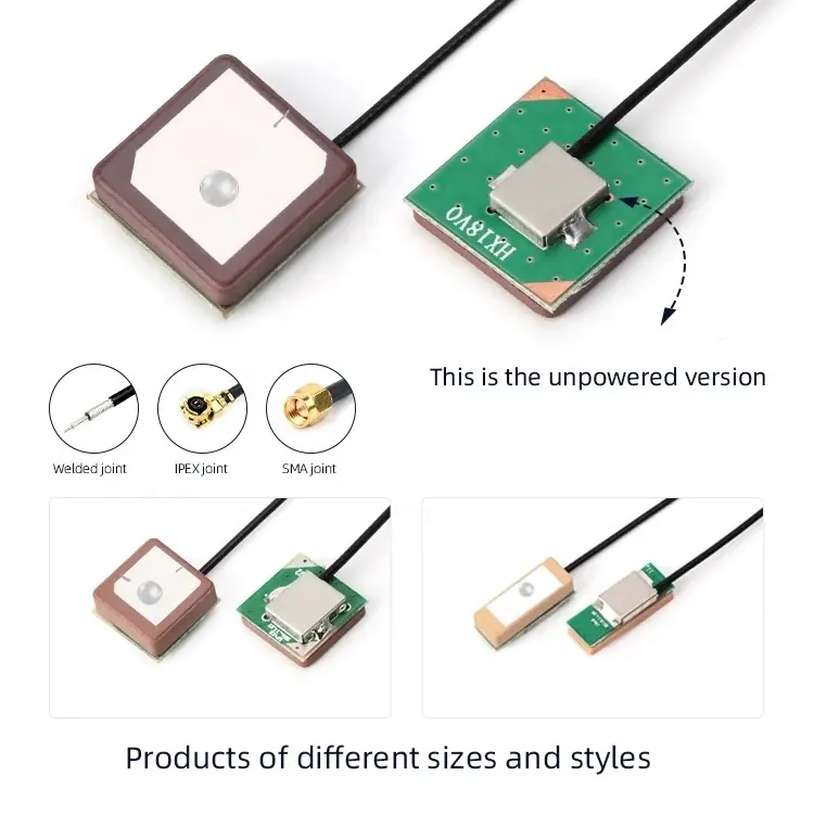 Toptan fiyat dahili 18*18*6.3mm seramik GPS GLONASS/GNSS 1575.42Mhz aktif gps seramik yama anten