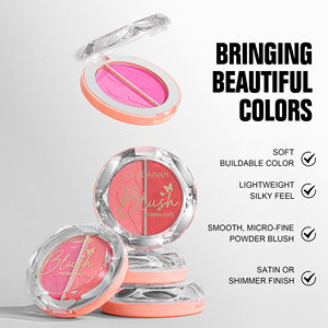 <span class=keywords><strong>2</strong></span>ใน1เม็ดสีมันวาวสูงบลัชออน5สีไฮไลท์เตอร์ธรรมชาติรูปผีเสื้อแต่งหน้าบลัชออนกันน้ำสดใส - Product Image 5