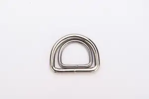 Manufacturer's Direct Sales Of 25mm Silver Or Black D Ring Iron 304 316 Stainless Steel