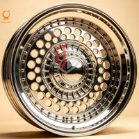 Nouvelles jantes de voiture classiques Stance en alliage d'aluminium forgé, 3 pièces, entièrement polies, argentées, multi-trous, 17-20 pouces