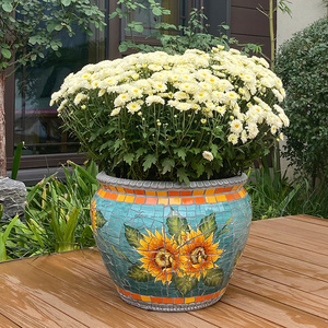 Maceta Decorativa Mediana para Patio, Balcón, Terraza, Sala de Estar Interior - Product Image 3