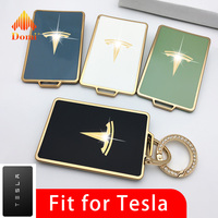 Coque de protection universelle en silicone souple pour clé de voiture Tesla Model S, noire