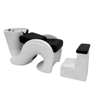 Hair Salon Simple Classic Cheapest Shampoo Chair with White Ceramic Wash Basin Matching Faucet <b>Shower</b> - Product Image 3
