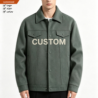 Blouson Bomber Décontracté en Daim pour Homme, Style Usine Personnalisé, Coupe Ample, Haute Qualité, Noir, Coupe-Vent, Veste de Printemps