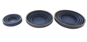 Tasses de voyage pliables en silicone, compatibles micro-ondes et lave-vaisselle, de différentes tailles, parfaites pour le camping et la randonnée en plein air - Product Image 5