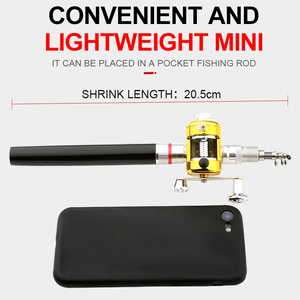 FISHGANG Telescopic <strong>Pen</strong> Mini Fishing <strong>Rod</strong> Telescopic Pocket Mini <strong>Pen</strong> Fishing <strong>Rod</strong> and Reel <strong>Pen</strong> Telescopic - Product Image 5