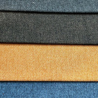 Tissu décoratif 100% polyester aspect lin faux lin fin pour rideaux