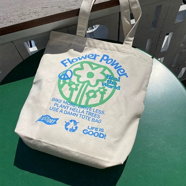 Wholesale Custom Organic Recycled Cotton Canvas Tote Bag Eco Friendly Logo Printing Cotton Shopping Bag