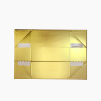 Boîte cadeau magnétique de luxe A4 couleur or foncé, boîte d'emballage cadeau pliable avec couvercle magnétique