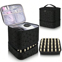 Grande trousse de toilette japonaise en PVC pour cosmétiques liquides, étanche, portable, pour vernis à ongles, manucure, gel de beauté, idéale pour les voyages