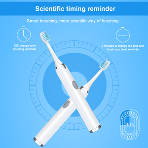 Venta al por mayor inteligente Sonic batería cepillo de dientes eléctrico 3 cerdas suaves reemplazables cepillo de dientes potable para adultos logotipo personalizado - Product Image 6