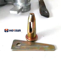 Carbon Steel Stub Pin and Wedge Pin 70mm Length Heavy Duty Galvanized Steel Formwork Accessories Flat Tie Clips Receptacles