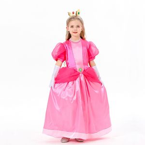 Disfraz de Princesa <span class=keywords><strong>Peach</strong></span> de Nintendo para Niños, Conjuntos para Niñas, Disfraces de Halloween - Product Image 2
