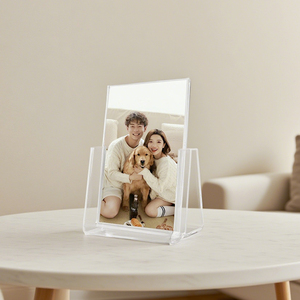 Customizable Modern Sliding Frame Waterproof Acrylic <strong>Display</strong> Stand for Cafe for Durable <strong>Tabletop</strong> Sign Restaurant <strong>Menu</strong> Holder - Product Image 4