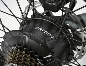 Vélo <span class=keywords><strong>électrique</strong></span> <span class=keywords><strong>tout</strong></span>-<span class=keywords><strong>terrain</strong></span> pour adultes avec moteur à moyeu arrière, batterie au lithium, cadre en alliage d'aluminium pour utilisation en ville, en montagne et hors route - Product Image 4