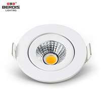Mini spot encastré LED COB pour plafond, découpe de 55 mm, IP21/54/65/67, 3W 5W