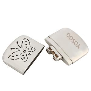 Calentador de manos de combustible de mariposa portátil Banco de energía de platino reutilizable Bolsillo estándar Práctico mano cálida de aleación de zinc - Product Image 1