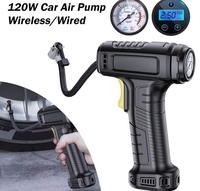 Pompe à air portable 7,4 V, gonfleur de pneus de voiture ABS, manomètre numérique, détection de pression des pneus, compresseur d'air pour voiture et moto