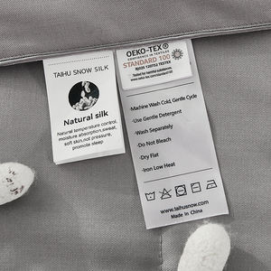 Ensemble de housse de <span class=keywords><strong>couette</strong></span> en soie de mûrier <span class=keywords><strong>pure</strong></span> lisse de couleur personnalisée en gros - Product Image 4