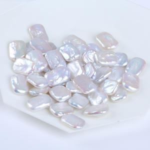 Perlas Sueltas Barrocas Naturales de Agua Dulce de 11-13 mm, Pequeñas y Rectangulares, para Material de Accesorios de Bricolaje - Product Image 3