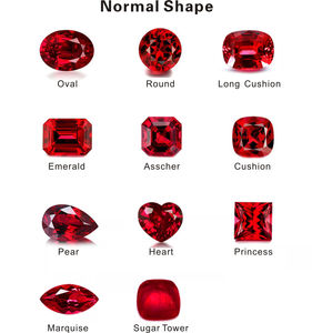 9x11MM Lab Grown Pigeon Blood <span class=keywords><strong>Ruby</strong></span> Saphir Haute Qualité Long Coussin Cut Lab Créé Rubis Pierres Précieuses - Product Image 3