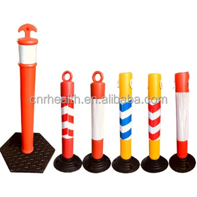 Лидер продаж полиэтиленовый сигнальный столбик резиновое основание пластиковой варниг блокиратор гибкий гравер пост отскок дорожный сигнальный столбик