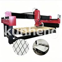 Scie à pont infrarouge intégrée CNC pour la découpe de pierres, granit, marbre, pierres tombales, formes spéciales, traitement de découpe multi-angles