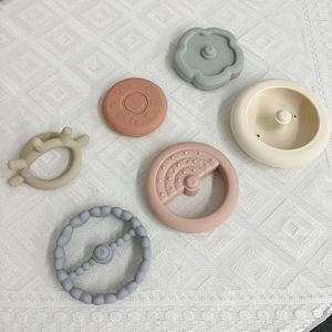 키즈 몬테소리 장난감 스태킹 링 부드러운 실리콘 쌓기 장난감 - Product Image 6