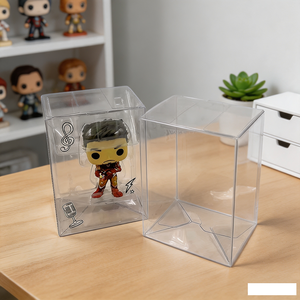 Étui de protection premium compatible avec les figurines <span class=keywords><strong>Funko</strong></span> <span class=keywords><strong>Pop</strong></span> de 4 pouces, protection en plastique robuste de 0,5 mm d'épaisseur avec film protecteur - Product Image 2