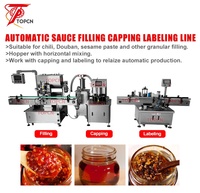 Machine de remplissage automatique à piston de qualité alimentaire pour piment sacue, miel, confiture de fruits, beurre d'arachide, mayonnaise, sauce moutarde, pâte