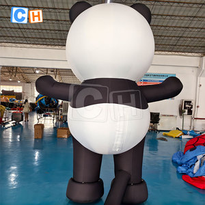 Pandas géants gonflables de modèle d'animaux de dessin animé de décoration extérieure - Product Image 4