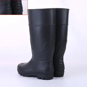Anti Slip Unisex Plastic PVC Rain Boots Waterproof Safety Rain Boots Women