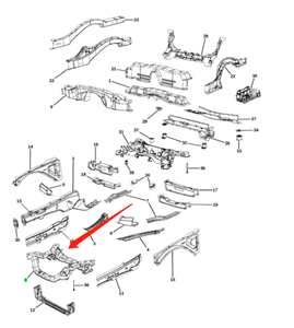 OE # 68185029aa thành viên chéo phía trước cho Chrysler 300C 2005-2018 né tránh thách thức 2008-2018 né tránh Charger2006-2018 - Product Image 5