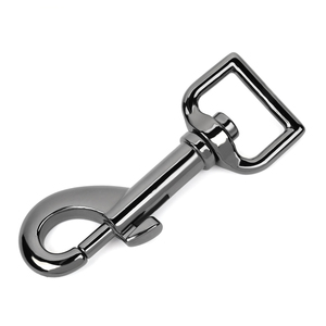 定制金属锌合金狗绳扣环方形旋转安全狗钩 - Product Image 5