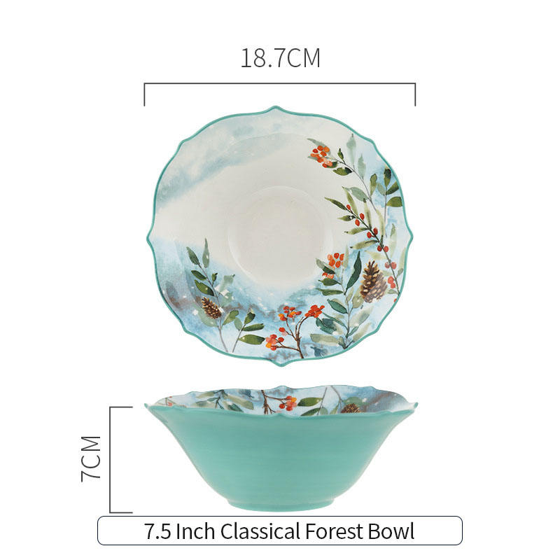 Bol de forêt classique de 7,5 pouces