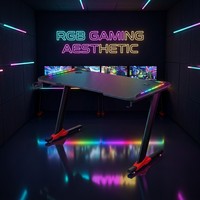 Bureau de Gaming AOR Esports pour la Maison, le Cybercafé, le Bureau ou l'Apprentissage – Design Ergonomique RGB Varié et Tendance – Vente en Gros Usine