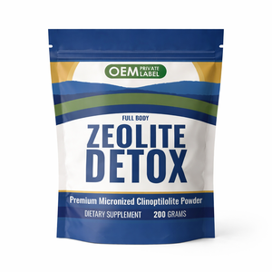 Polvere Detox alla Zeolite OEM, Clinoptilolite Naturale, Integratore Dietetico per Disintossicazione Completa del Corpo, Supporta Energia e Concentrazione per Adulti - Product Image 1